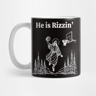 He Is Rizzin Funny Jesus Meme He Is Rizzen Mug